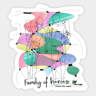 Family of Heros - Light Sticker
